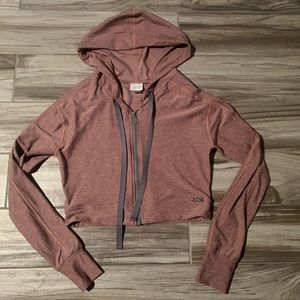 SOLD Bombshell sportswear dusty pink zip up hoodie jacket medium